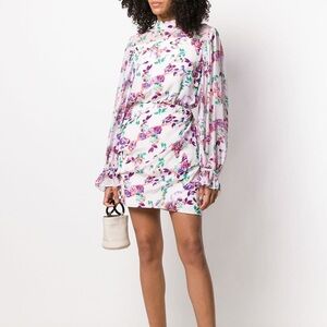 Saloni Floral Print Mini Dress